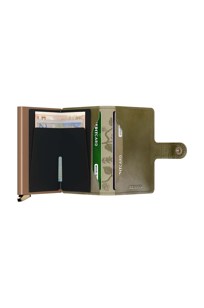 Accesorii Secrid portofel de piele MSt.Olive verde