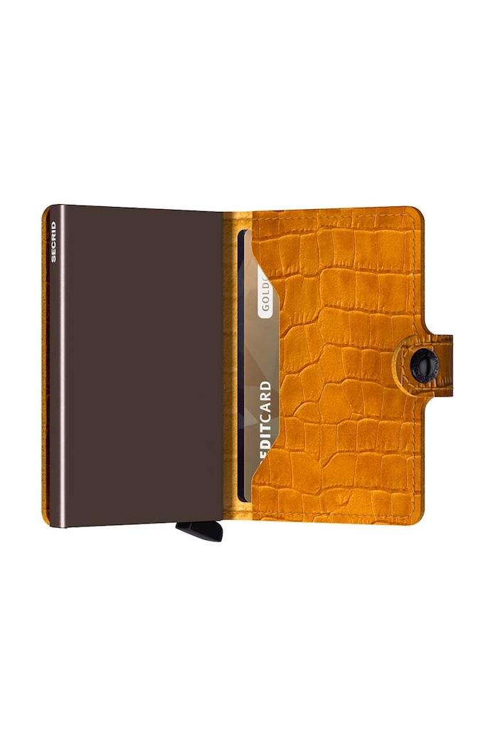 Портмоне Secrid кафяв MCl.Ochre.Brown
