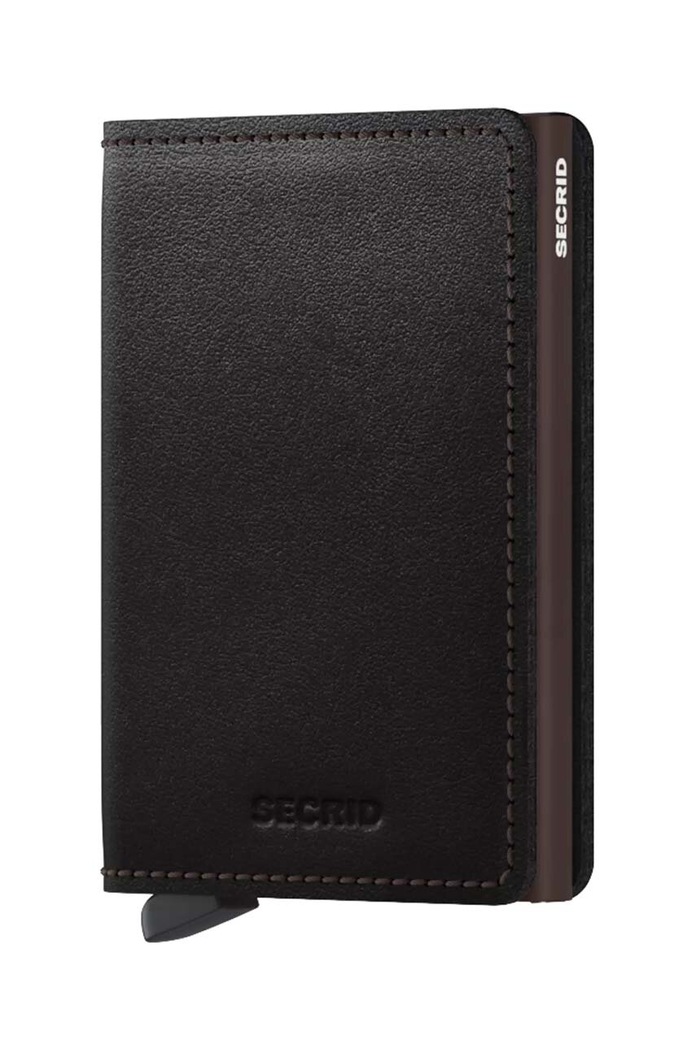 Кожен портфейл Secrid Slimwallet Origina изчистен черен SO.BLACK.BROWN