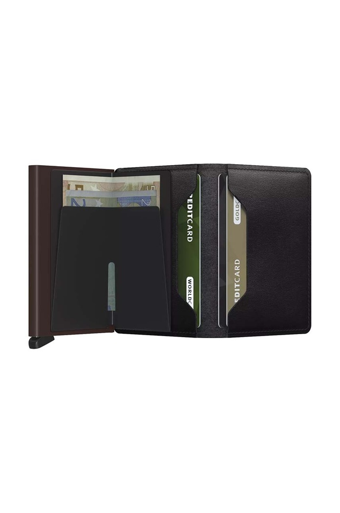 Аксесоари Кожен портфейл Secrid Slimwallet Origina SO.BLACK.BROWN черен