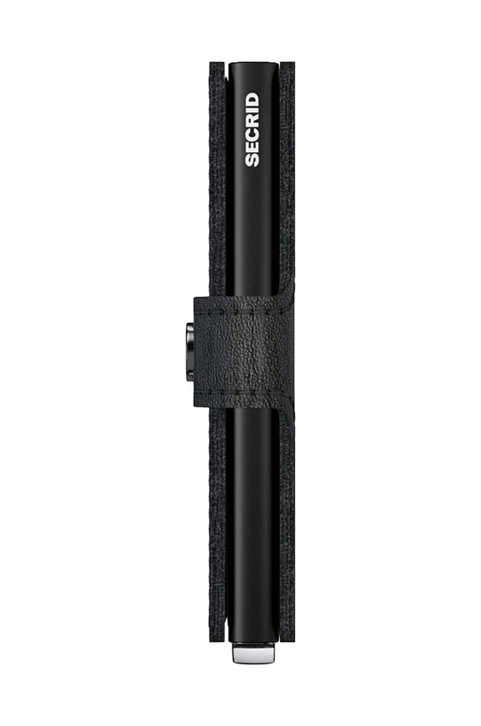 Secrid portofel de piele Premium Twinwallet Emboss Lines TEI.BLACK negru