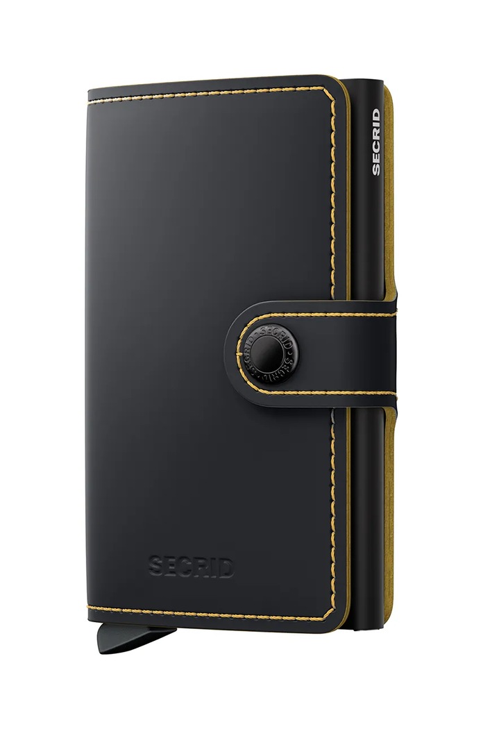 Кожен портфейл Secrid изкуствен черен MM.BlackOchre