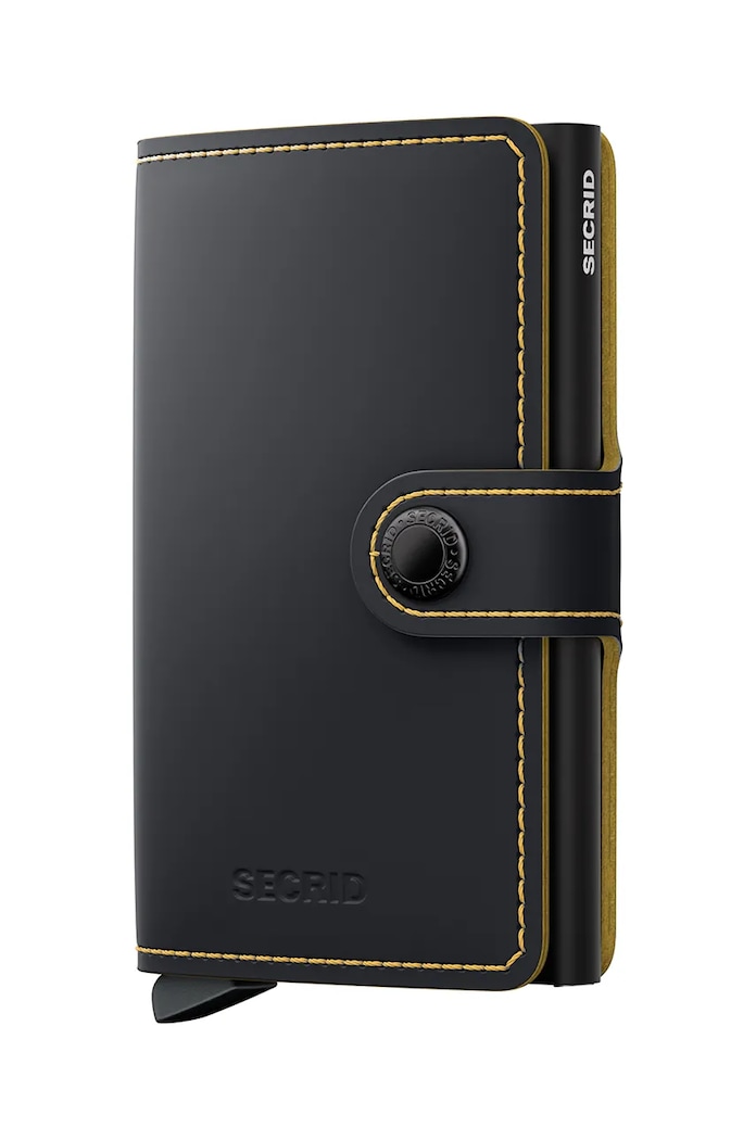 Кожен портфейл Secrid изкуствен черен MM.BlackOchre