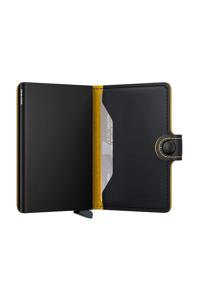 Кожен портфейл Secrid черен MM.BlackOchre
