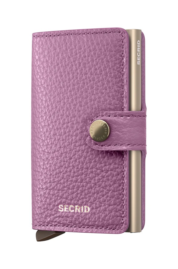 Kožená peněženka Secrid hladký fialová MPe.Orchid