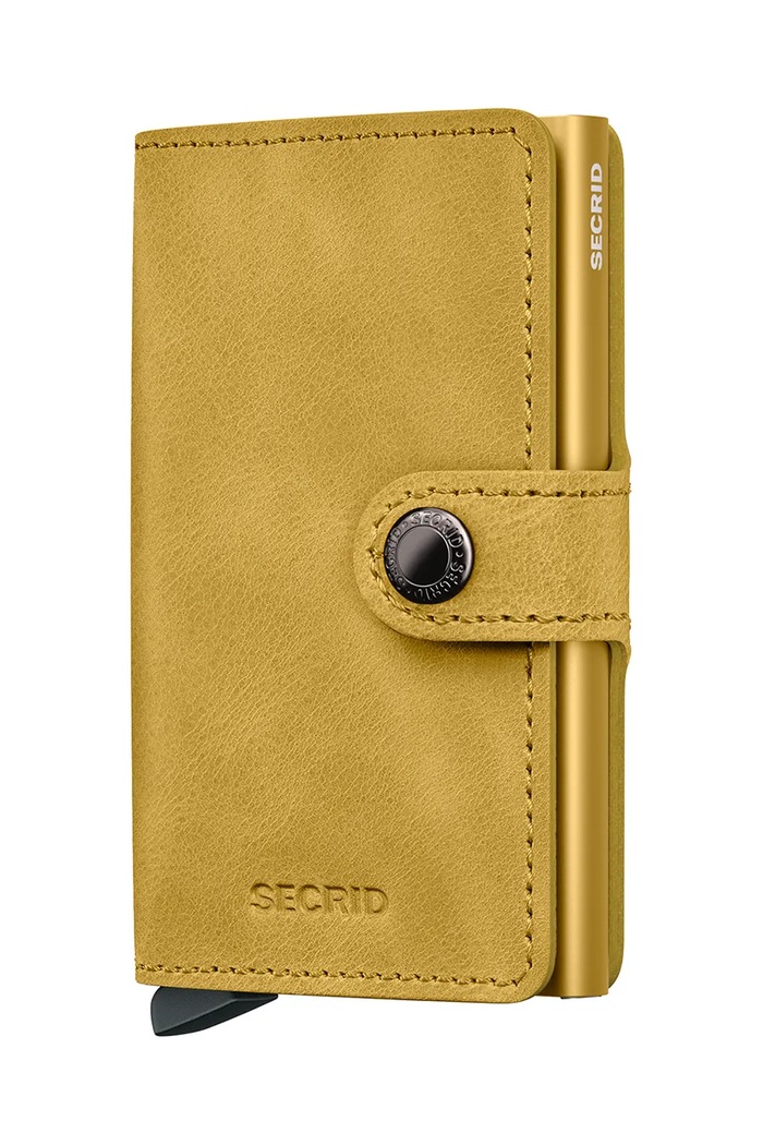 Kožená peňaženka Secrid usňová koža žltá MV.Yellow