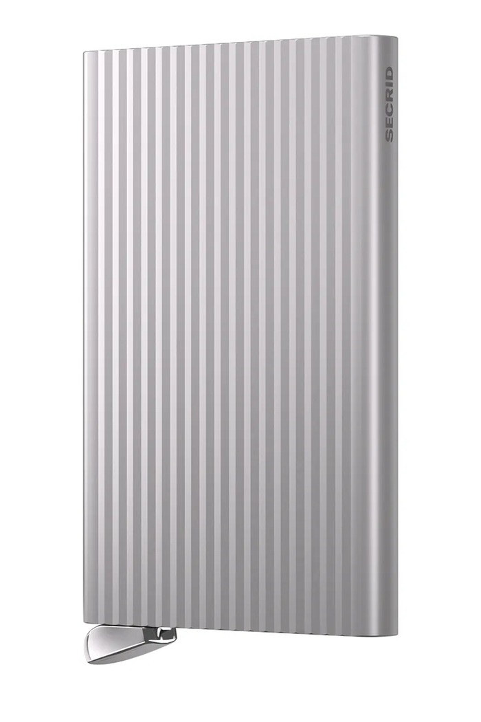 Secrid card-holder FLUTED husă de card argintiu CFl.Fluted