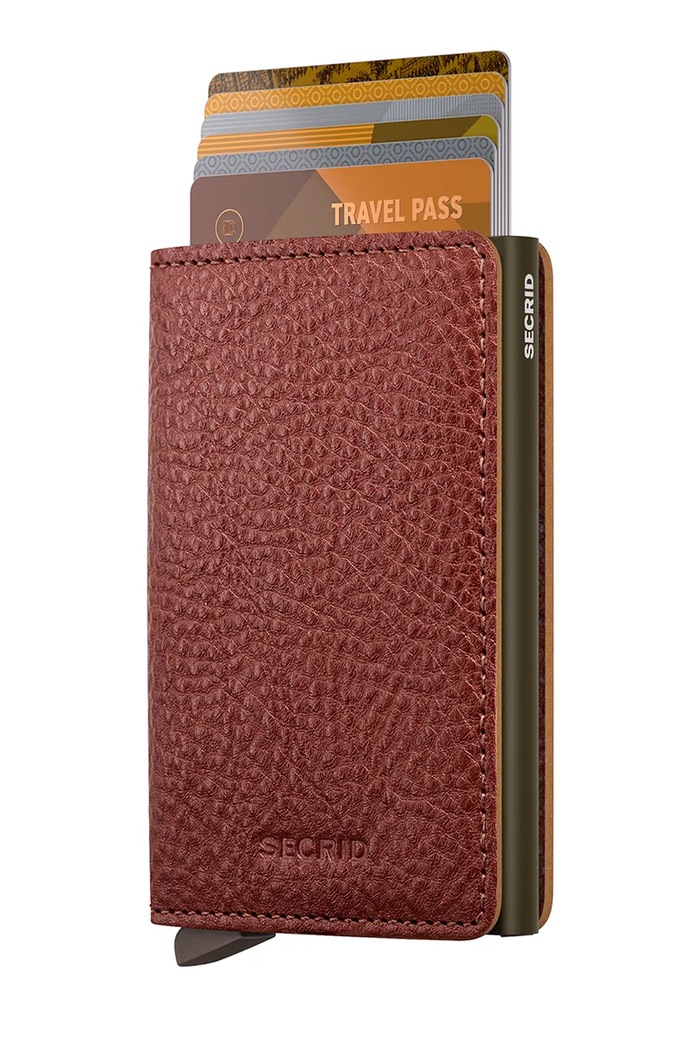 Secrid Portfel RFID skórzany VEGETABLE TANNED SVg.Vegetable.Tanned brązowy ZA00