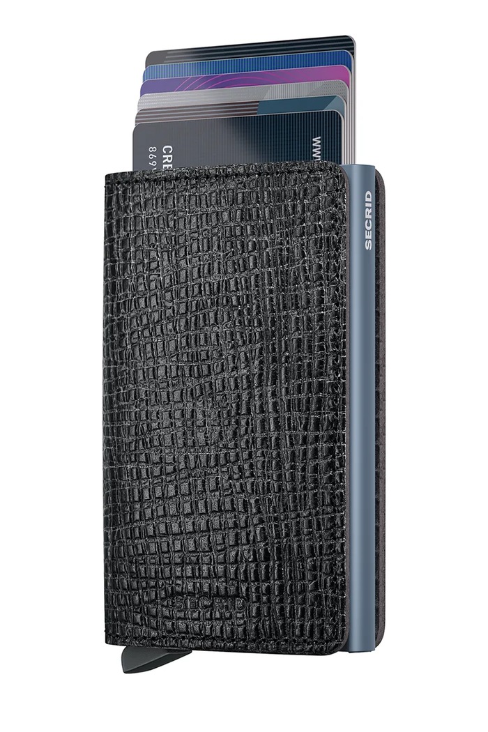 Secrid Портфейл RFID от кожа PALMELLATO SPlm.Palmellato черен ZA00