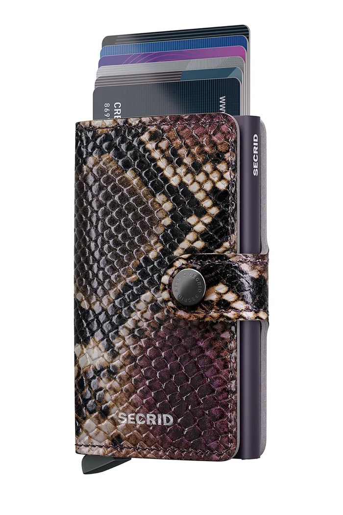 Secrid RFID peňaženka kožená SERPENT Mse.Serpent hnedá ZA00
