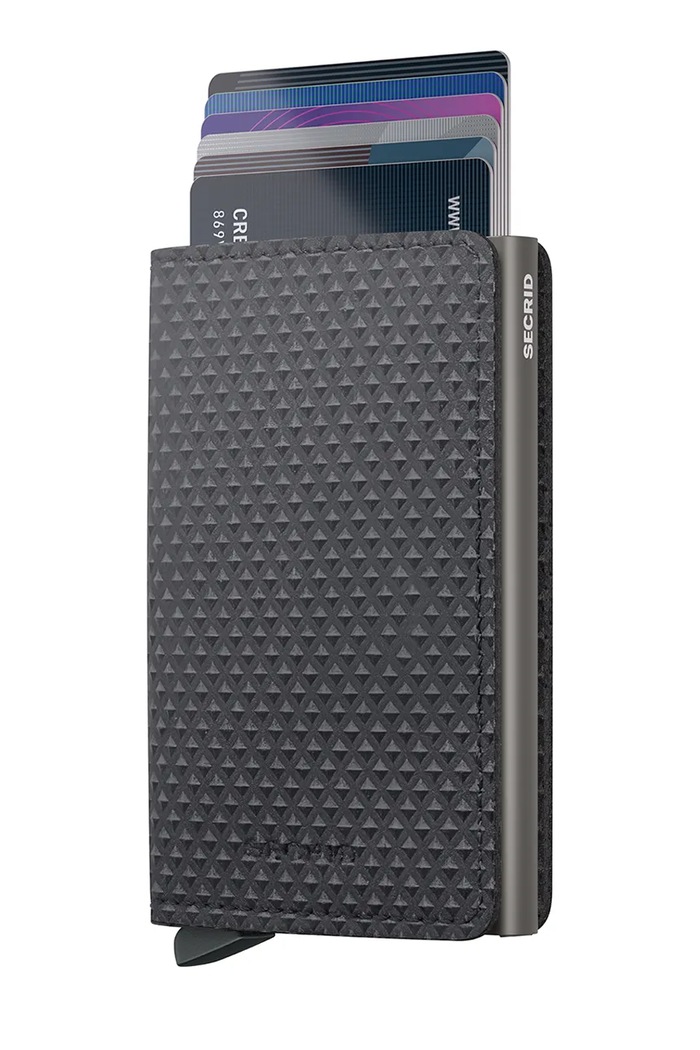 Secrid RFID peňaženka kožená PYRAMID Spy.Pyramid sivá ZA00