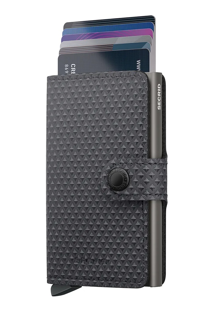 Secrid RFID peňaženka kožená PYRAMID Mpy.Pyramid sivá ZA00