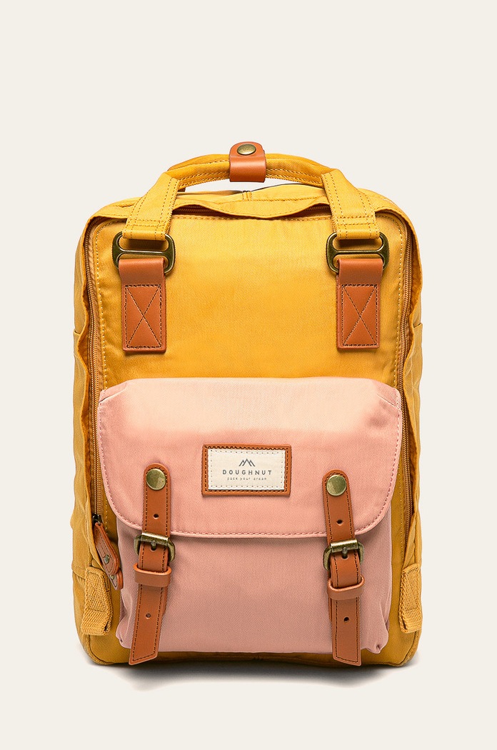 Doughnut - Hátizsák Macaroon textil sárga D010.3590