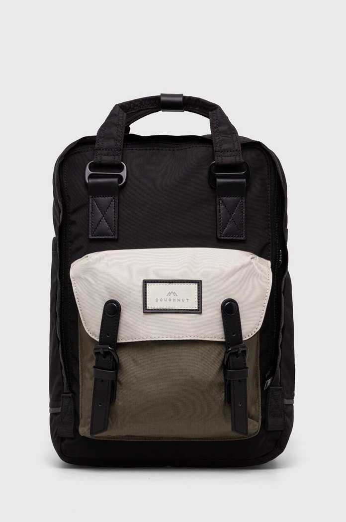 Doughnut rucsac Macaroon incape in A4 negru D010JM2.0352