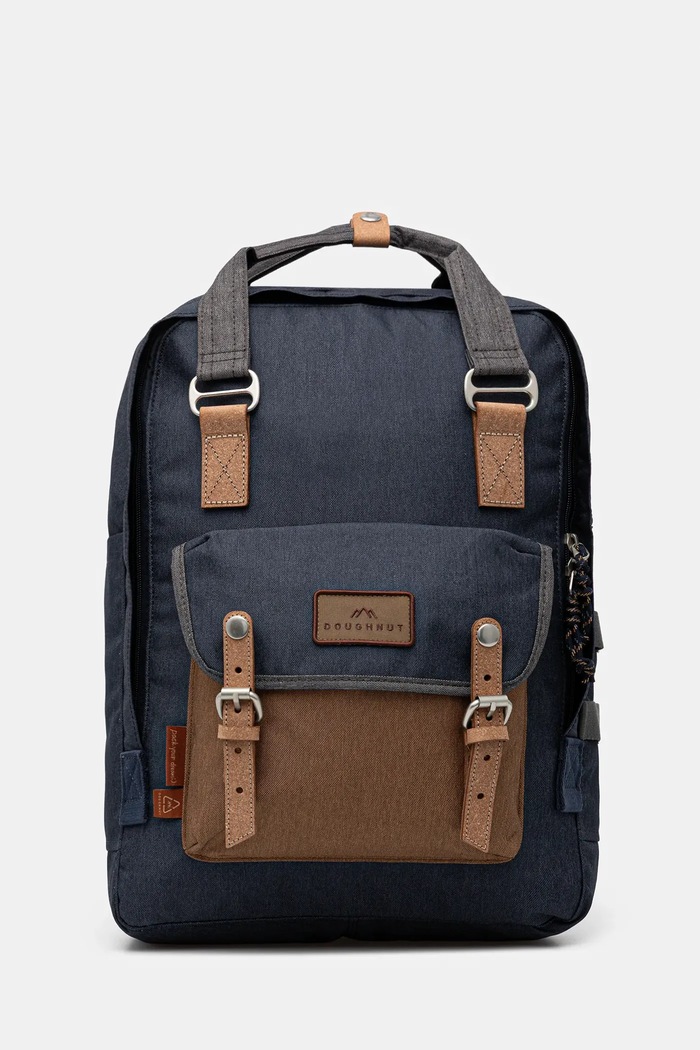 Doughnut rucsac Macaroon Large Happy Camper uni bleumarin D011HA.0070