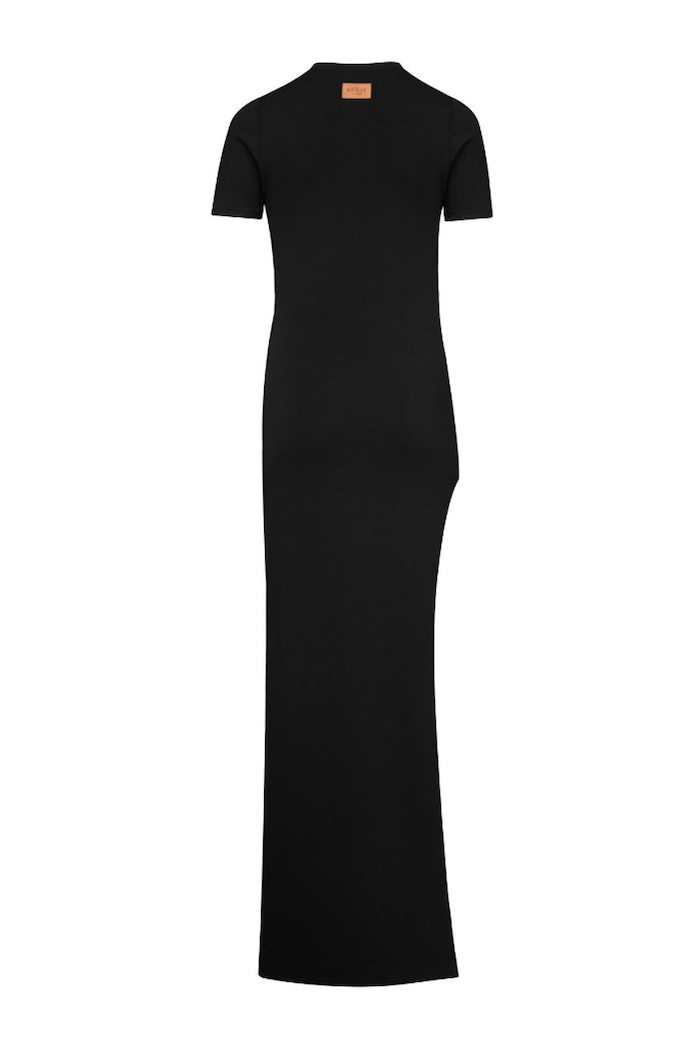 MUUV sukienka SIDE SLIT czarny sukienka.SIDE.SLIT