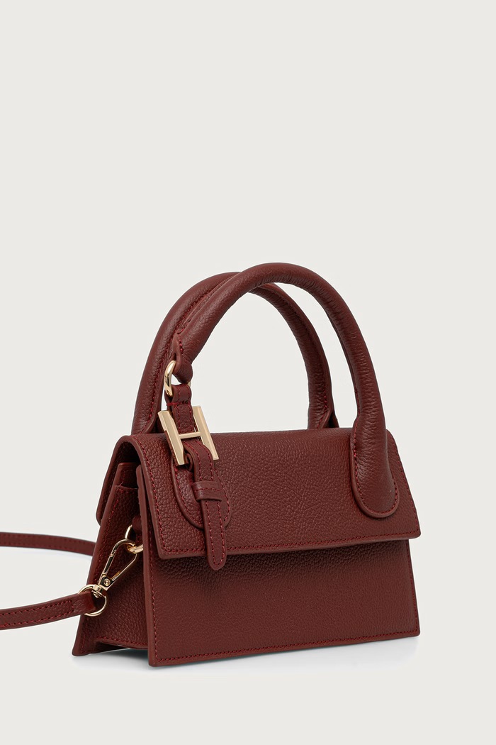 Silvian Heach Torebka crossbody damska skórzana MARECHIARO RCP25007BO czerwony ZA00