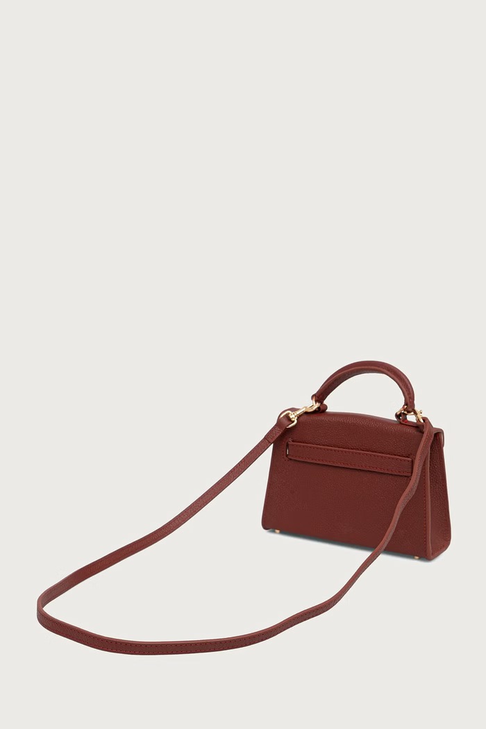 Akcesoria Silvian Heach Torebka crossbody damska skórzana SANITA RCP25016BO bordowy