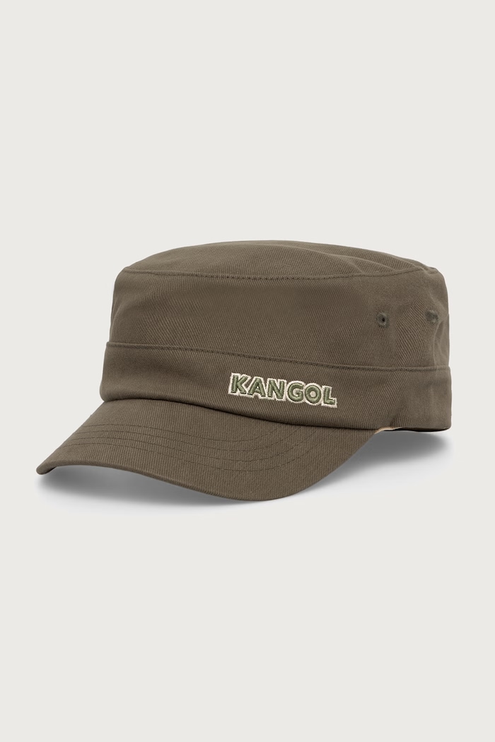 Kangol Kaszkiet męski bawełniany zielony 9720BC.GR311