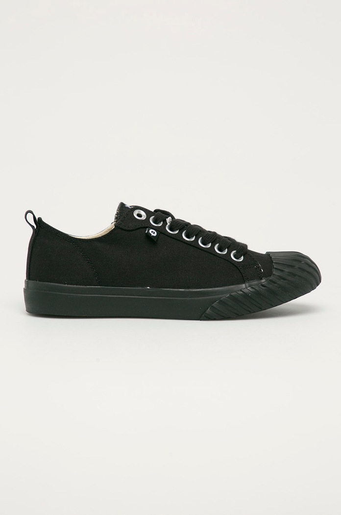 Tenisky Altercore ROGATA BLACK plochá černá ROGAT.BLACK.CANVAS
