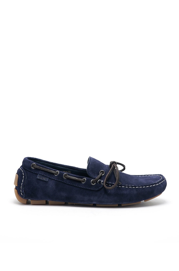 GOE - Semišové mokasíny casual námořnická modř HH1N4064