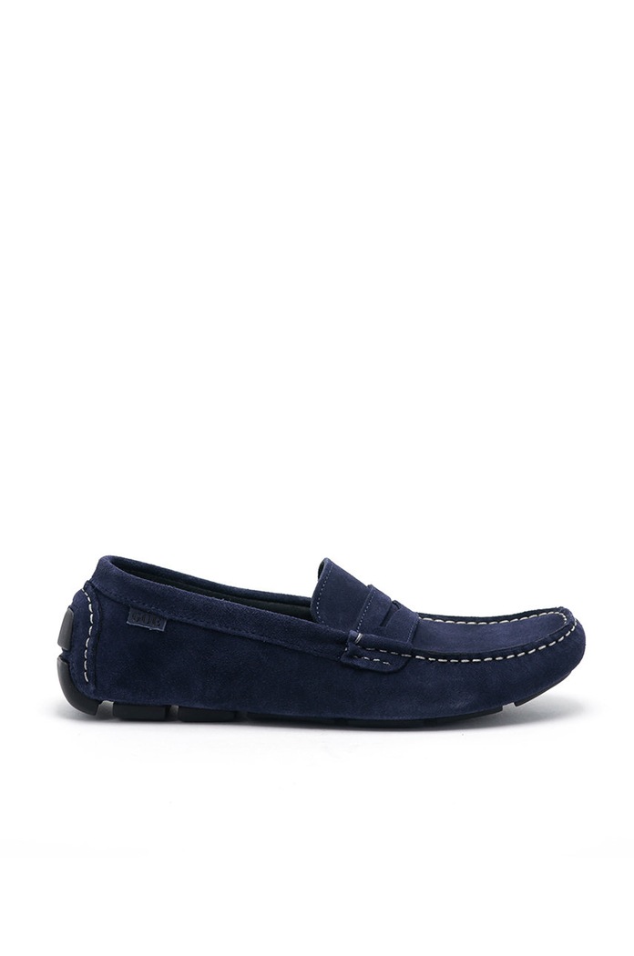 GOE - Semišové mokasíny casual námořnická modř HH1N4065