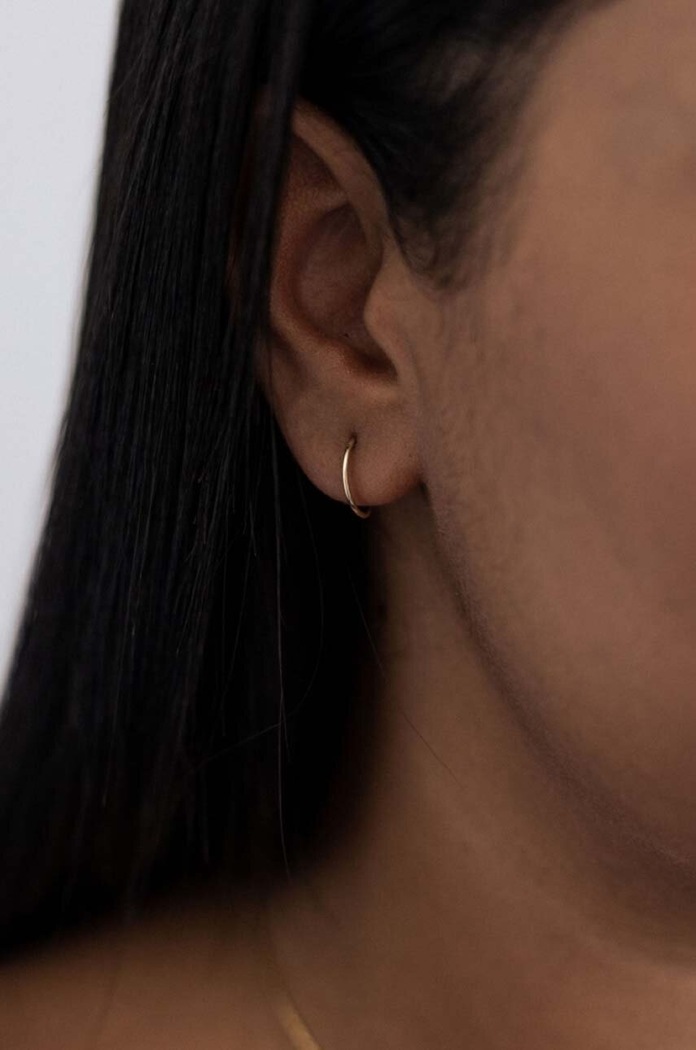 Doplňky Ania Kruk - Stříbrné pozlacené náušnice Trendy SLTKS1190Z zlatá
