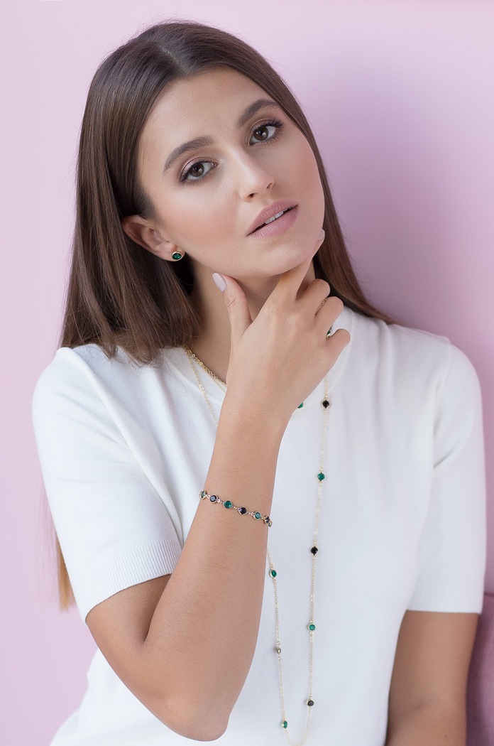 Ania Kruk - Aranyozott ezüst fülbevaló Venus SLTKS1500Z arany ZS22