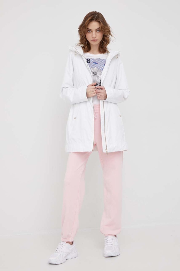 Bunda parka Geox SEYLA parka biela W2522F.T2911.F2128