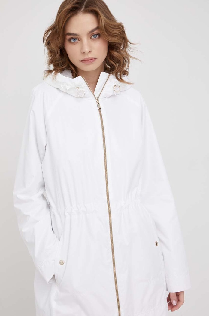 Bunda parka Geox SEYLA biela W2522F.T2911.F2128