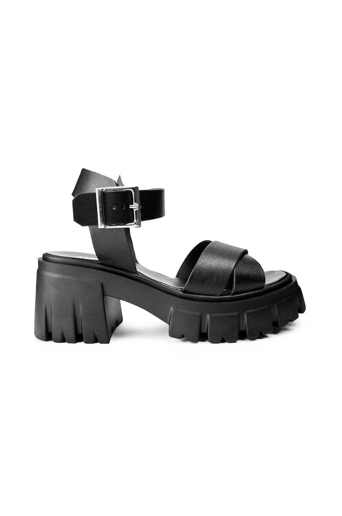Sandále Altercore Sophia imitácia kože čierna SOPHIA.BLACK