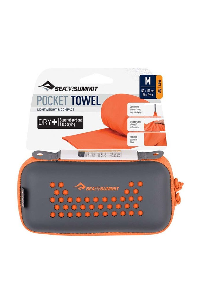 Doplnky Uterák Sea To Summit Pocket Towel 50 x 100 cm APOCT.M oranžová