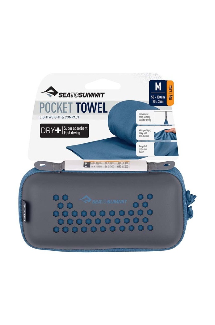 Аксессуары Полотенце Sea To Summit Pocket Towel 50 x 100 cm APOCT.M тёмно-синий