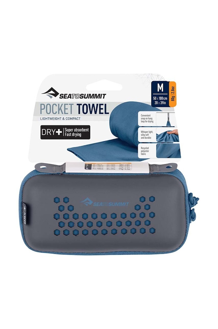 Аксессуары Полотенце Sea To Summit Pocket Towel 50 x 100 cm APOCT.M тёмно-синий