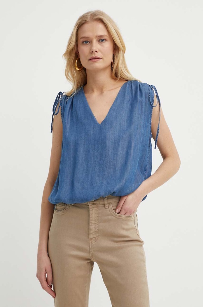 Silvian Heach bluza albastru GPP24057TO