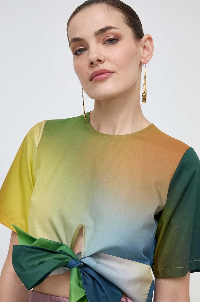 Bavlněná halenka Silvian Heach vícebarevná GPP24362BL