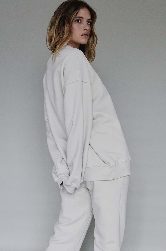 MUUV. pamut melegítőfelső 1990 bézs bluza.oversize.1990