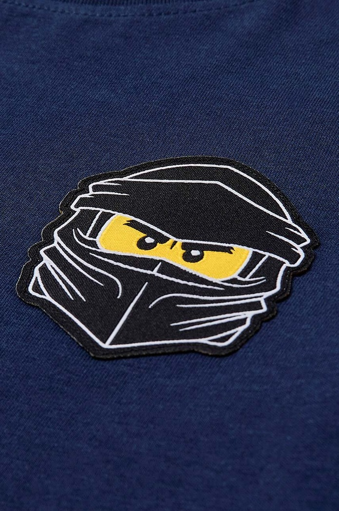 Chłopiec Lego longsleeve bawełniany dziecięcy 12011099 granatowy