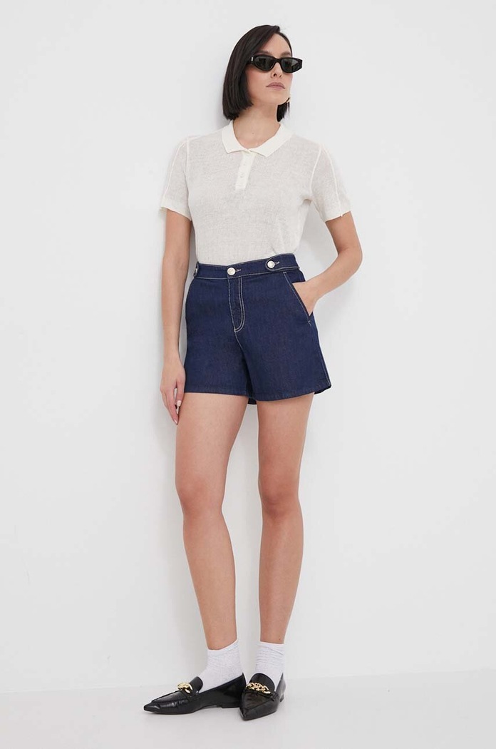 Bomboogie polo in lino MW8379TTLA4 beige ZS24