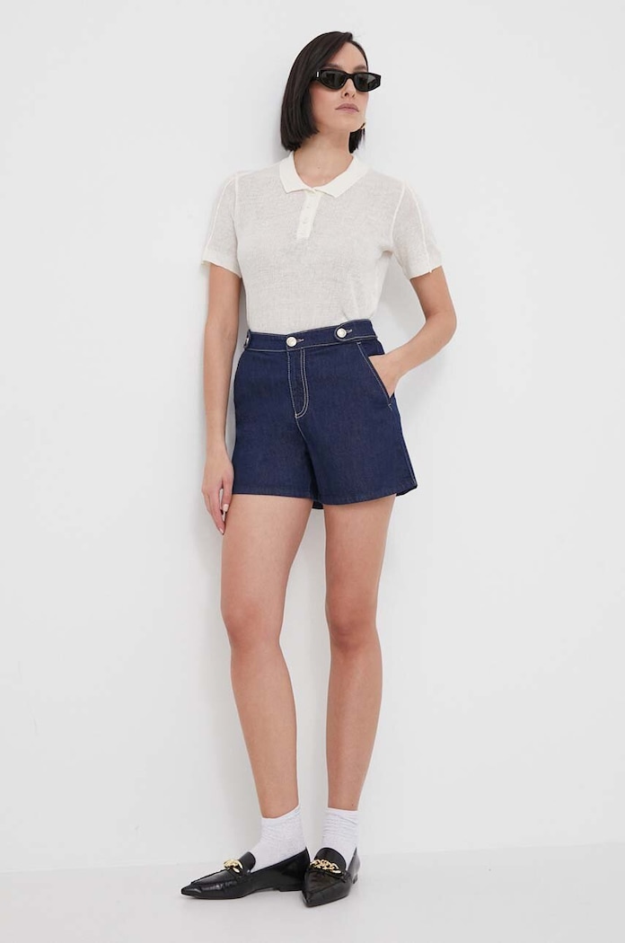Bomboogie polo in lino MW8379TTLA4 beige ZS24