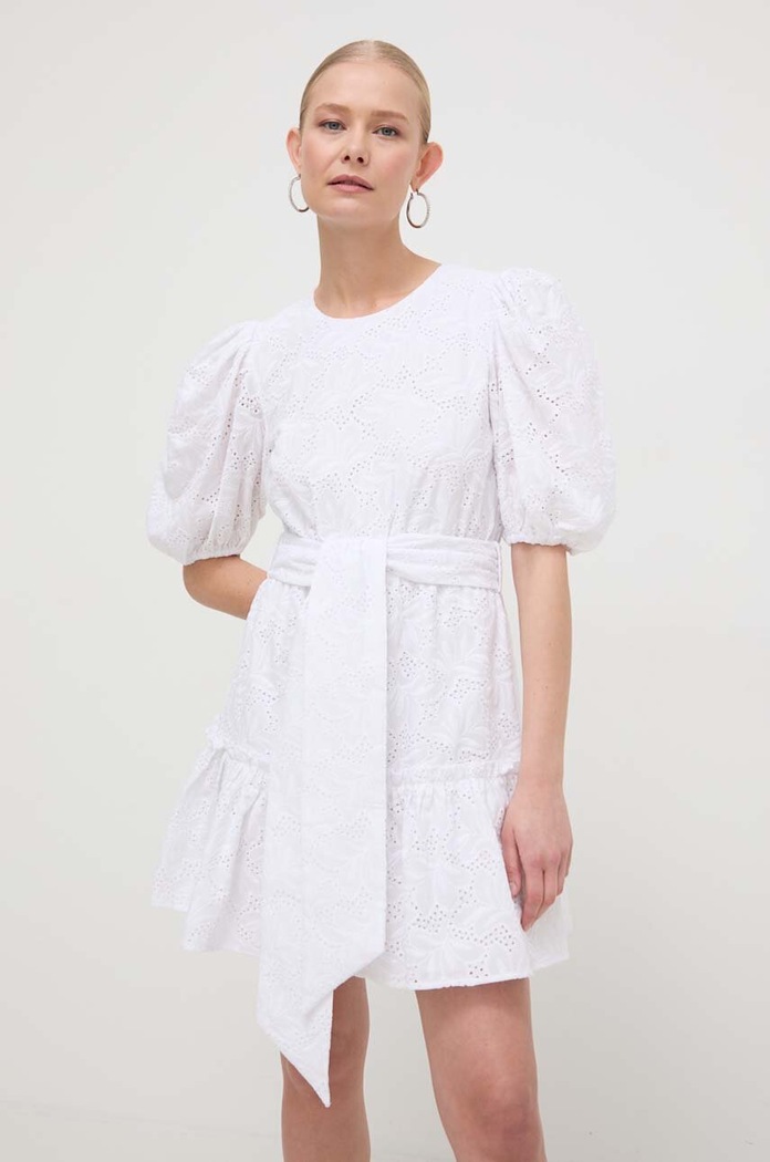 Bavlnené šaty Silvian Heach bavlna biela GPP24272VE