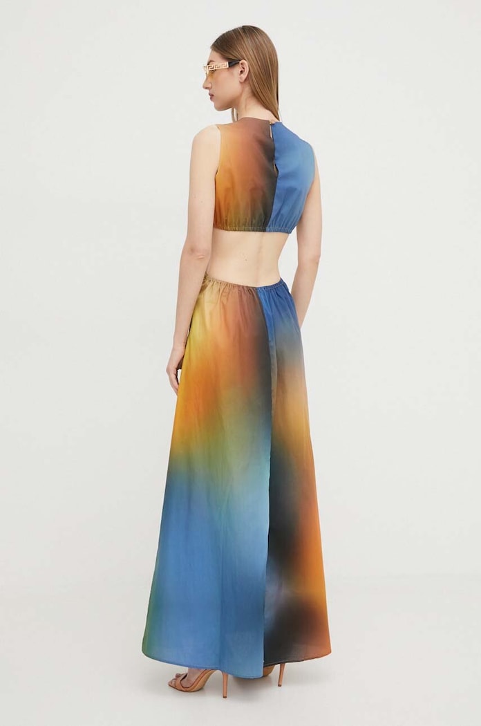 Odzież Silvian Heach sukienka bawełniana GPP24366VE multicolor