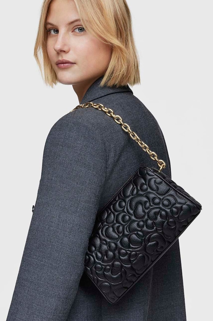 Δερμάτινη τσάντα Tous Greta 2002019651 μαύρο