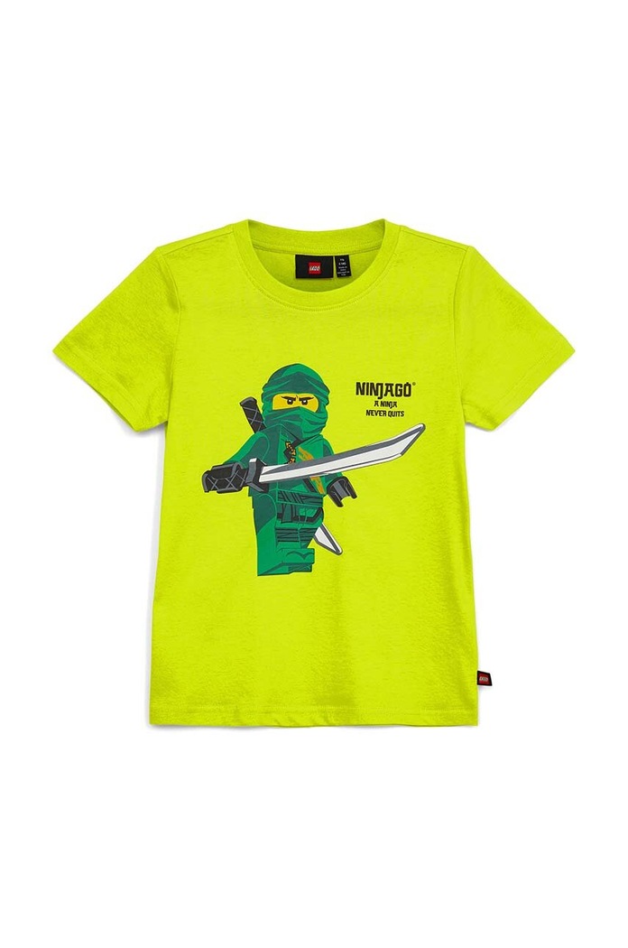 Dětské bavlněné tričko Lego kulatý žlutá 12011103
