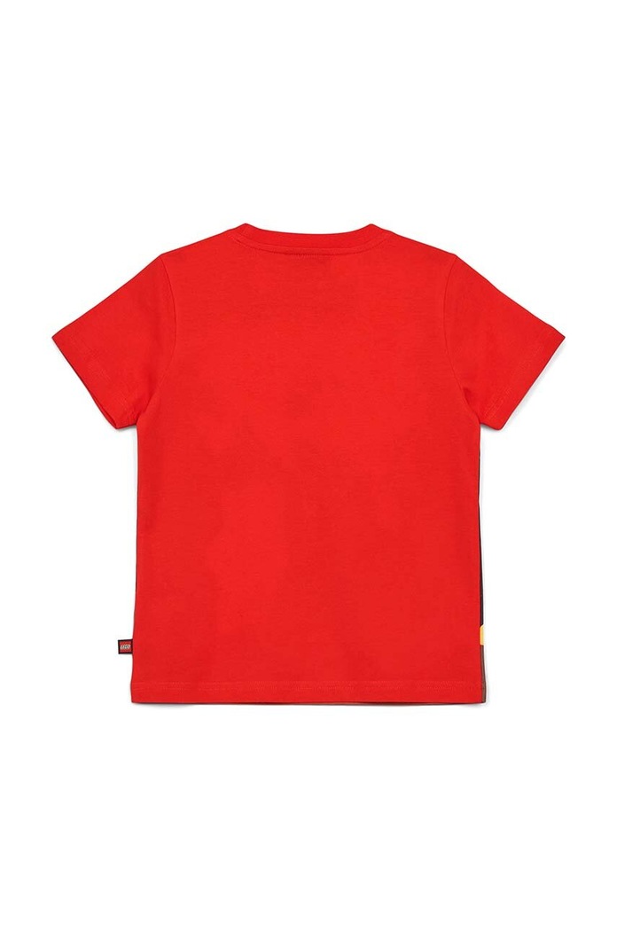 Lego t-shirt bawełniany dziecięcy 12011115 czerwony ZS24