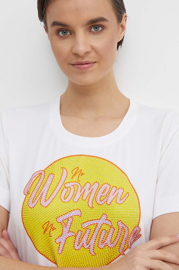 Mos Mosh tricou din bumbac 159360 alb ZS24