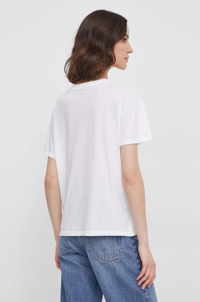 Odzież Mos Mosh t-shirt bawełniany 160840 fioletowy
