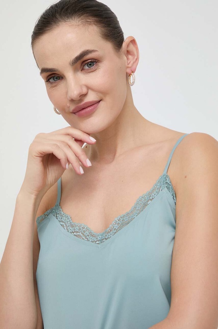 Silvian Heach top uni verde GPP24484TO