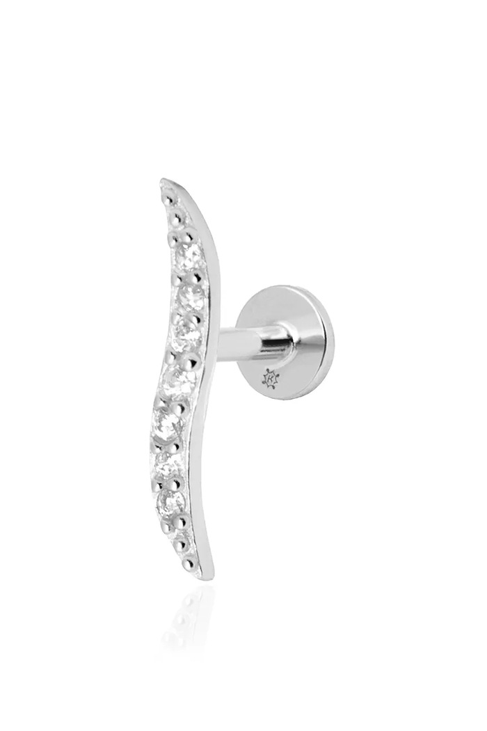 Srebrna piercing naušnica ANIA KRUK srebro srebrna SRUKC2402