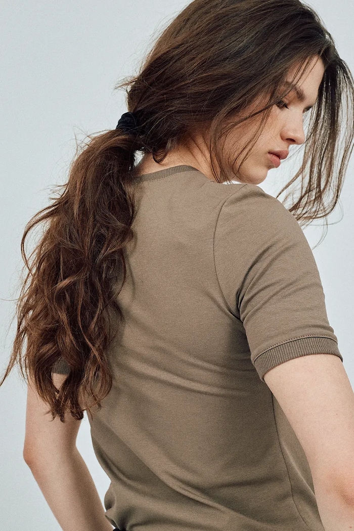 MUUV. tricou BASIC verde bluza.dopas.BASIC